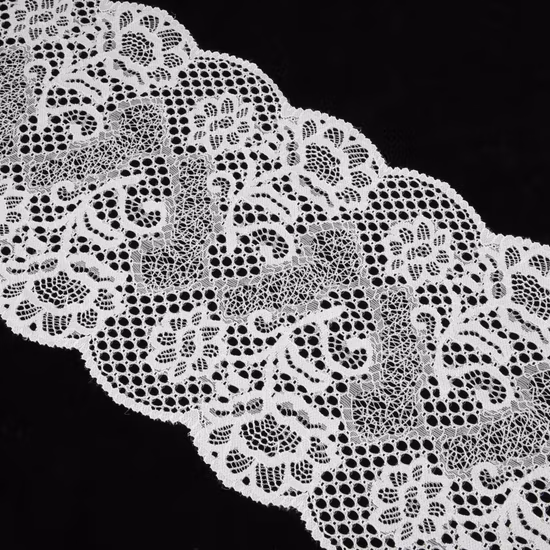 Novo estilo de alta qualidade de fábrica personalizada Tricot Stretch Lace