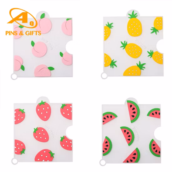 Patches de PVC de formato diferente com logotipo personalizado da empresa